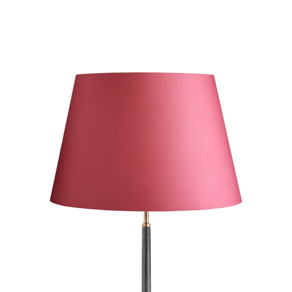45cm straight empire lampshade in raspberry taj silk