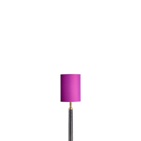 11cm drum shade in fuchsia dupion silk