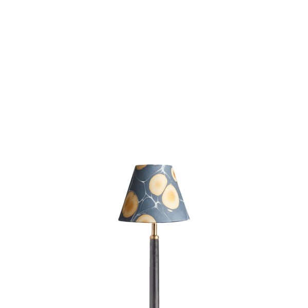 16cm empire shade with bulb clip holder in Ombrone marble paper