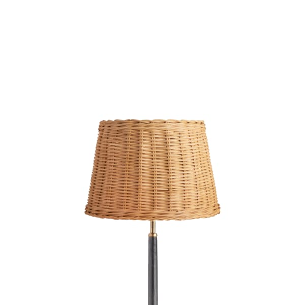 30cm straight empire shade in natural rattan