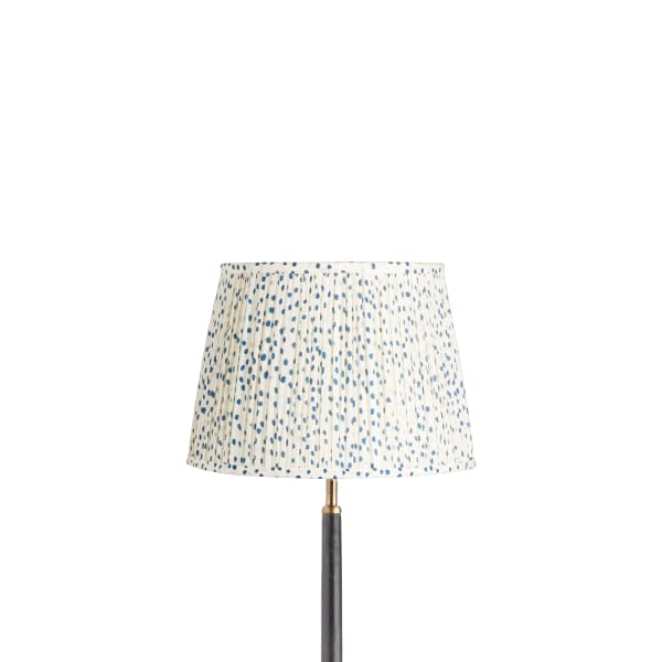 30cm straight empire shade in blue dotty