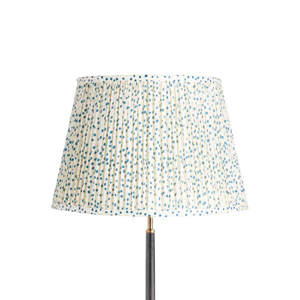 45cm straight empire shade in blue dotty