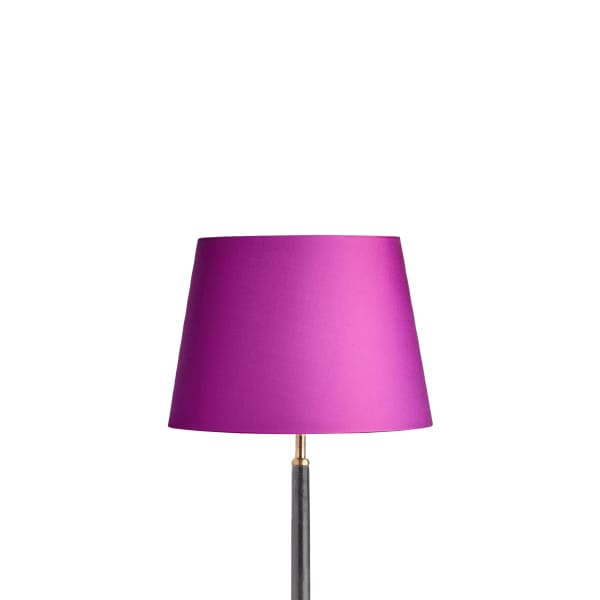 30cm straight empire lampshade in fuchsia dupion silk