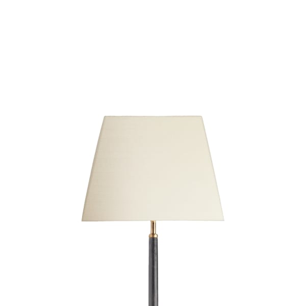 30cm tapered square lampshade in ivory dupion silk