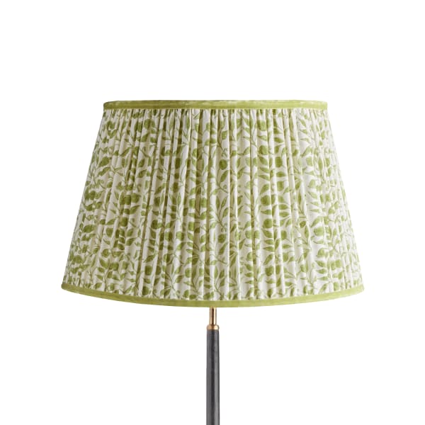 50cm straight empire shade in thyme Rosehip linen by Morris & Co.