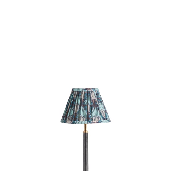 20cm empire shade in opal and seafoam Tulip & Bird from Sanderson's 'Archive'