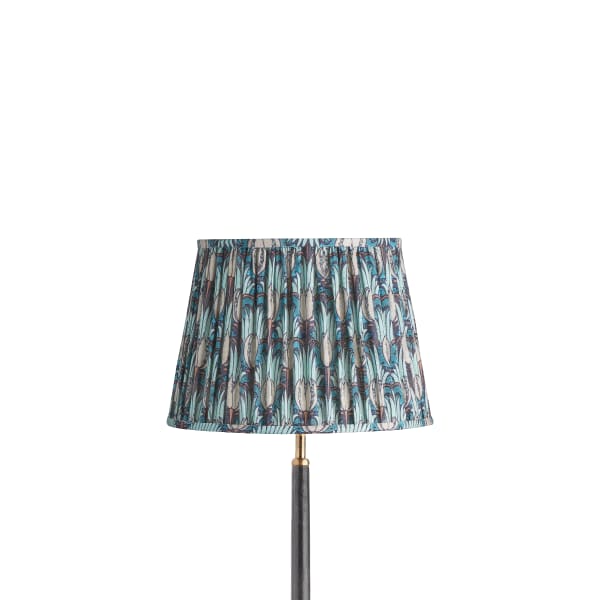 30cm straight empire shade in opal and seafoam Tulip & Bird from Sanderson's 'Archive'