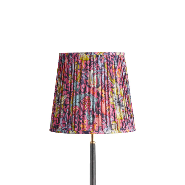 30cm tall tapered shade in seratonin pink Golden Lily from Sanderson's 'Archive'