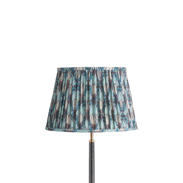 35cm straight empire shade in opal and seafoam Tulip & Bird from Sanderson's 'Archive'