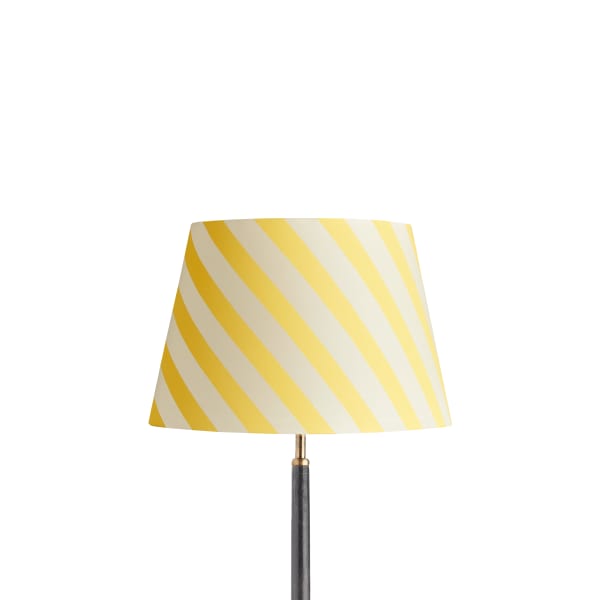 35cm straight empire shade in sunshine stripes hand painted card