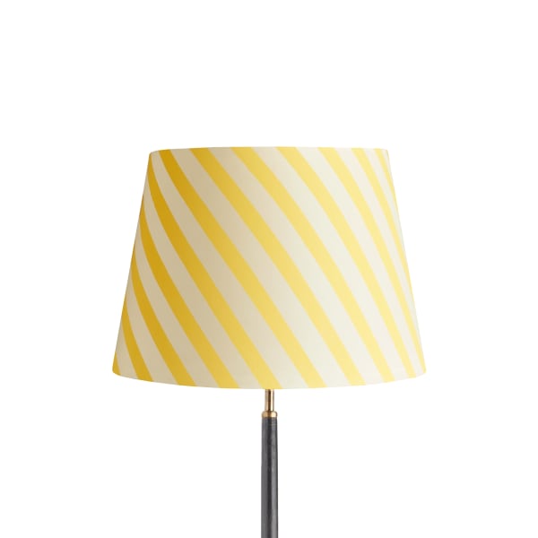 40cm straight empire shade in sunshine stripes hand painted card