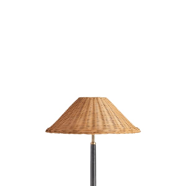 35cm cone shade in natural rattan