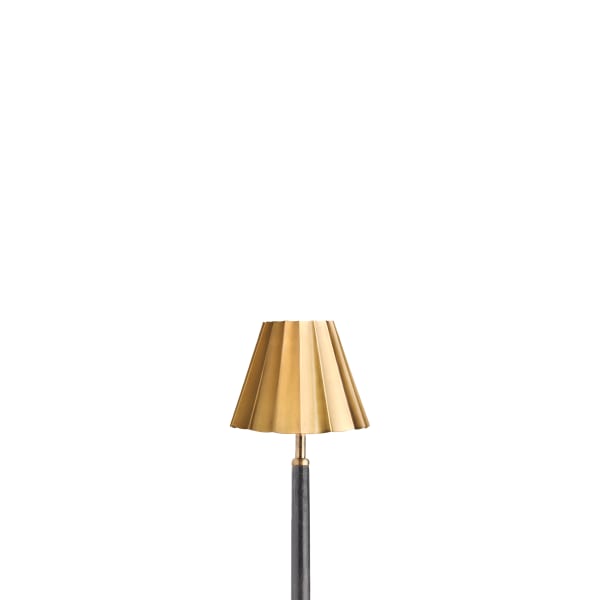 16cm empire Ruckle shade in brass