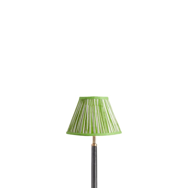 20cm empire shade in classic green chalk stripes