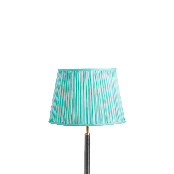 30cm straight empire shade in aqua chalk stripes