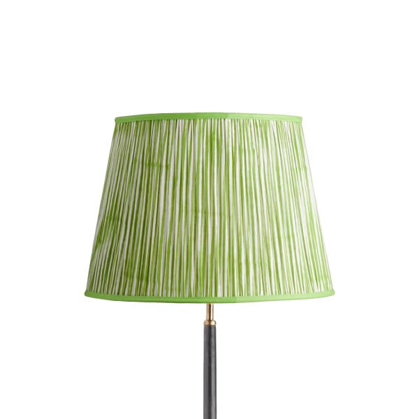 40cm straight empire shade in classic green chalk stripes