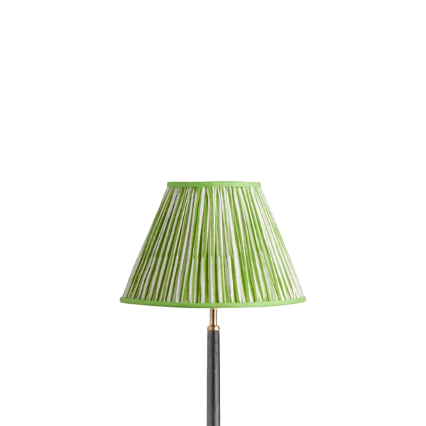 30cm empire shade in classic green chalk stripes