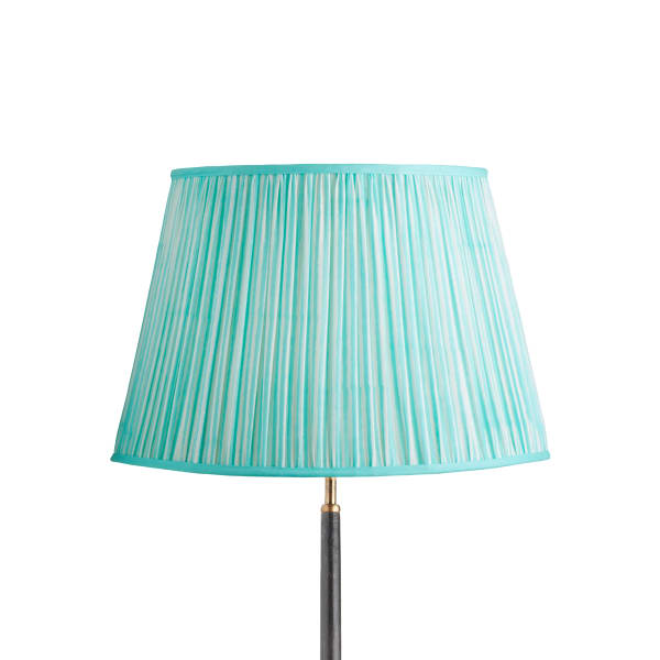 45cm straight empire shade in aqua chalk stripes