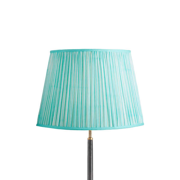 40cm straight empire shade in aqua chalk stripes