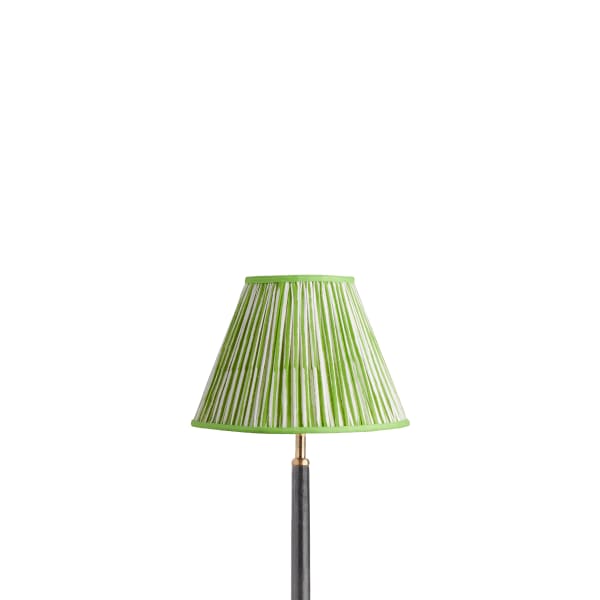 25cm empire shade in classic green chalk stripes