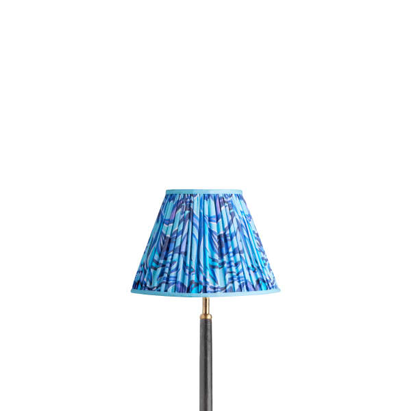 25cm empire shade in blue Disco Zebra by Matthew Williamson