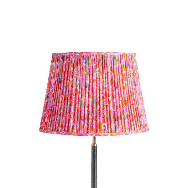 40cm straight empire shade in red English Meadow by Matthew Williamson