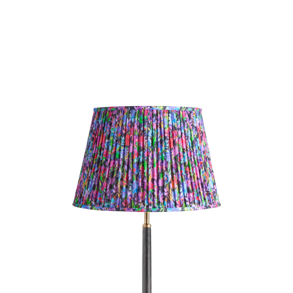 35cm straight empire shade in black English Meadow by Matthew Williamson