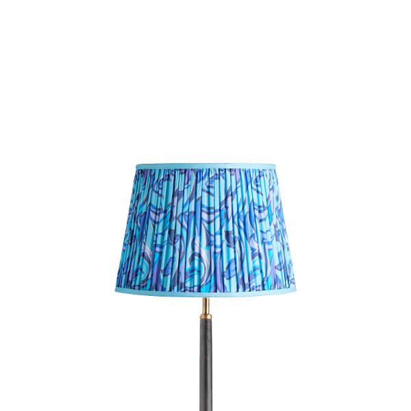 30cm straight empire shade in blue Disco Zebra by Matthew Williamson