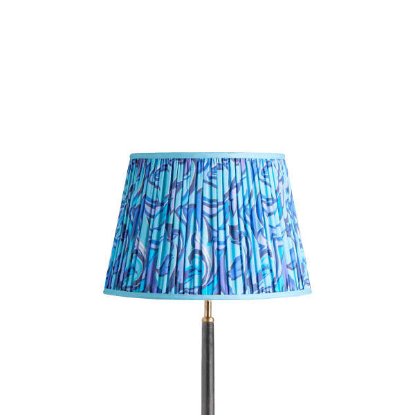 35cm straight empire shade in blue Disco Zebra by Matthew Williamson