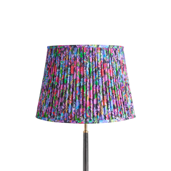 40cm straight empire shade in black English Meadow by Matthew Williamson