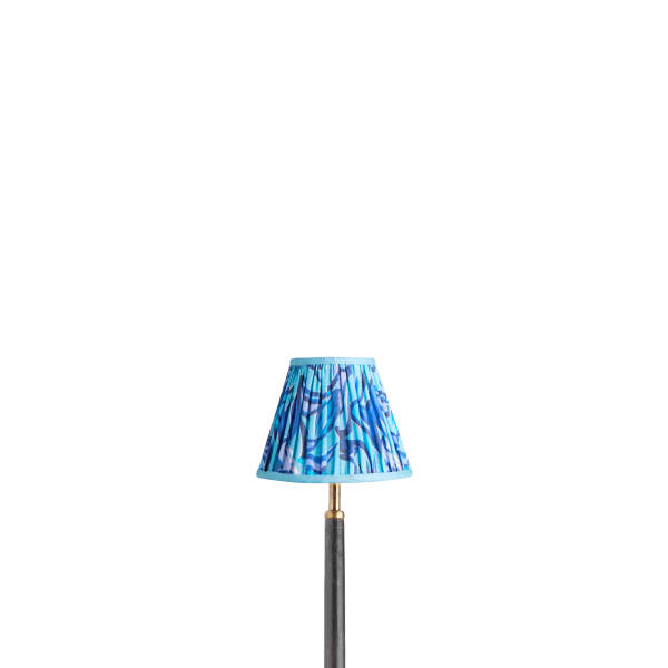 16cm empire shade in blue Disco Zebra by Matthew Williamson