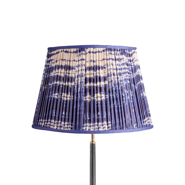 45cm straight empire shade in denim tie dyed cotton