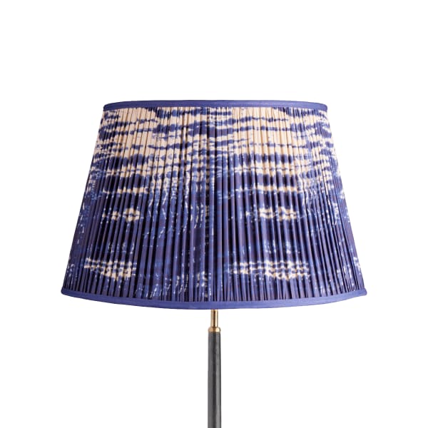 50cm straight empire shade in denim tie dyed cotton