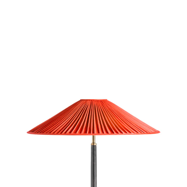 50cm extreme empire shade in Poppy Red silk