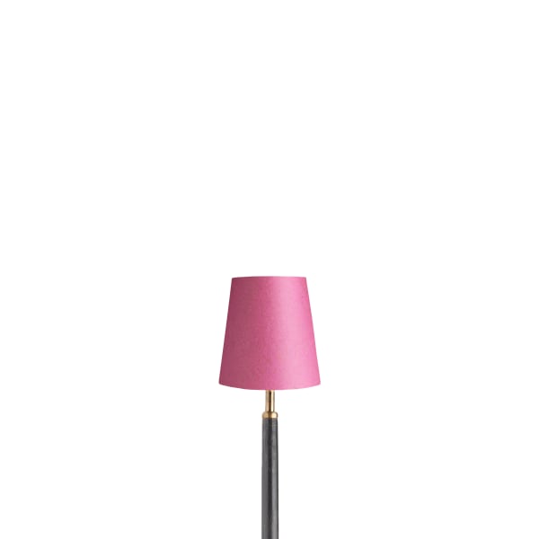 12cm tall tapered shade in Hibiscus hand made parchment