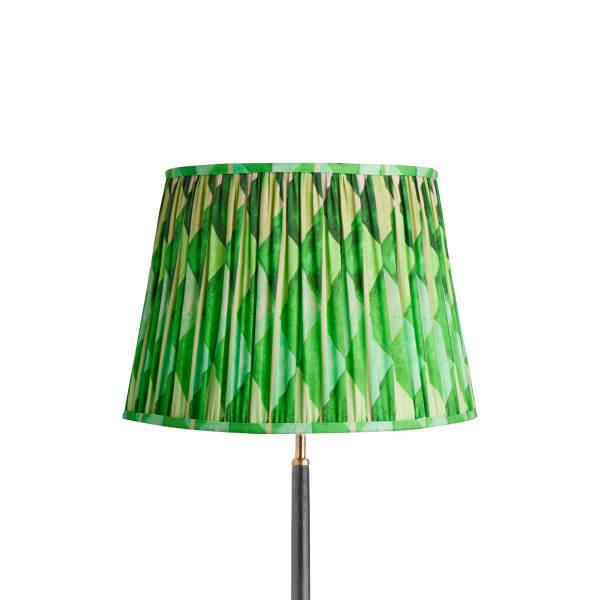 40cm straight empire shade in green harlequin by Matthew Williamson