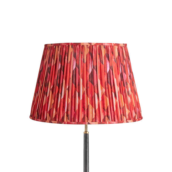 45cm straight empire shade in red harlequin by Matthew Williamson