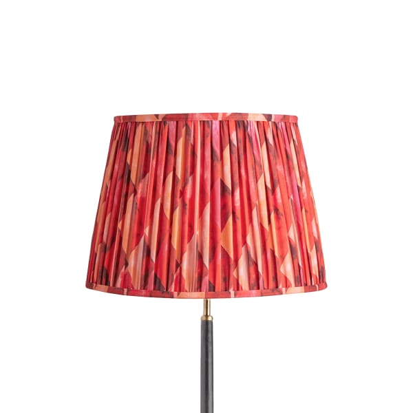 40cm straight empire shade in red harlequin by Matthew Williamson