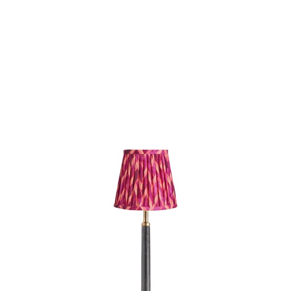 14cm tall tapered shade in pink herringbone by Matthew Williamson