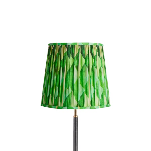 30cm tall tapered shade in green harlequin by Matthew Williamson