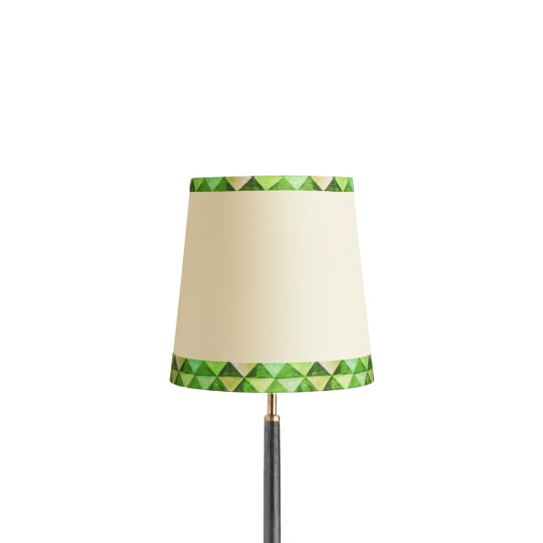 25cm tall tapered shade in green card harlequin by Matthew Williamson