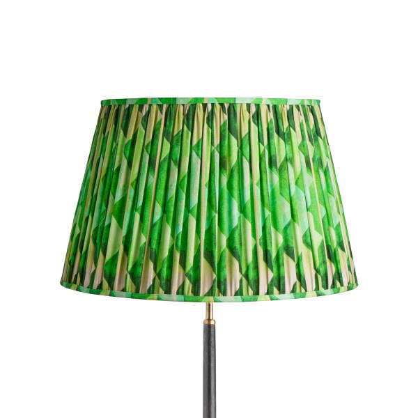 50cm straight empire shade in green harlequin by Matthew Williamson
