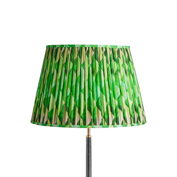 45cm straight empire shade in green harlequin by Matthew Williamson