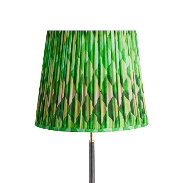 40cm tall tapered shade in green harlequin by Matthew Williamson