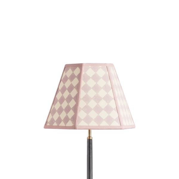 35cm Milford check hexagon shade in petal