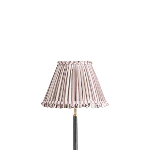 30cm empire bloomer shade in rust ticking linen