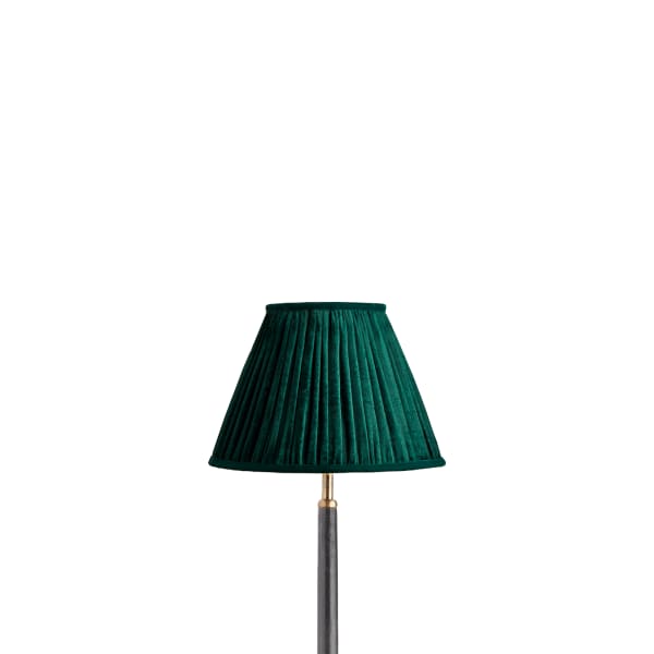 25cm empire Shade in emerald silk velvet
