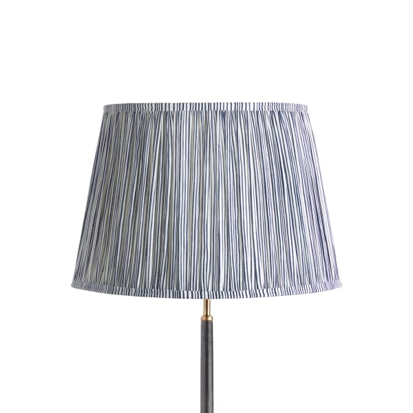 45cm straight empire shade in navy candy stripe block