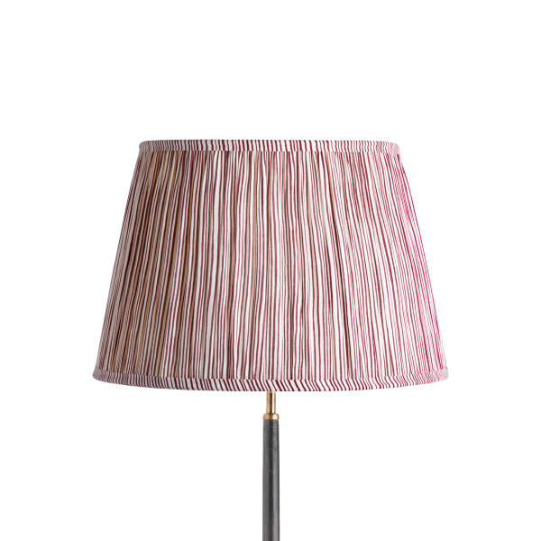 45cm straight empire shade in ruby candy stripe block