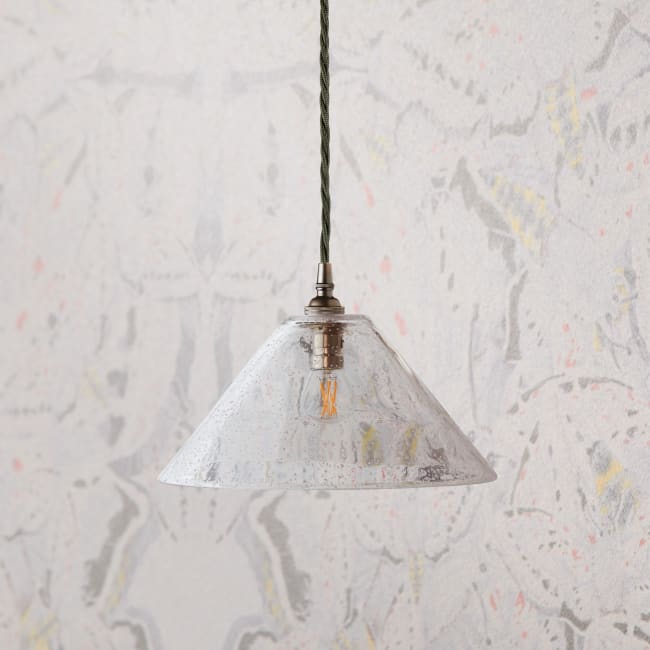 Dahlia Clear N Glass Bubble Pendant Shade Dahlia Clear N Glass Bubble, Bubble Glass Light Shade